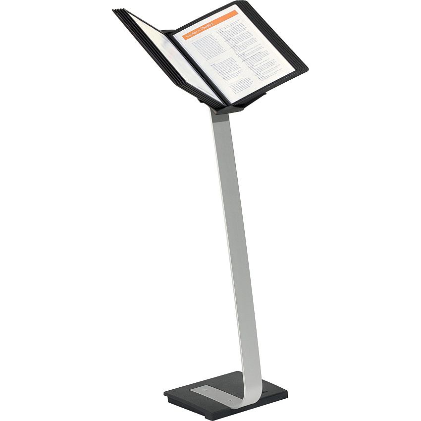 SHERPA Stand Pro 10 Support Letter 8.50" x 11" Media - Rugged, Anti-glare - Black - 3.5" Height x 14.7" Width x 42.6" Depth - 1 Each (591501)