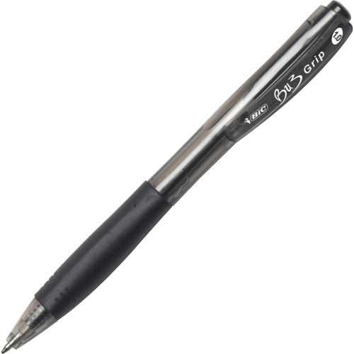 BIC BU3 Triangle Grip 1.0mm Ballpoint Pen (BU360BK)