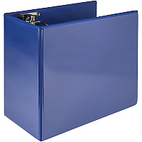 Samsill Nonstick 6" Locking D-Ring View Binder 6" Binder Capacity - 1225 Sheet Capacity - 3 Ring(s) - Fastener(s): D-Ring - Pocket(s): 2, Internal - Dark Blue - 2.73 lb - Recycled - Lockable, Non-stick, Concealed Rivet, Ink-transfer Resistant, Cle (16422)