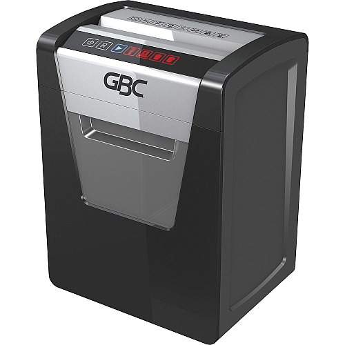 GBC ShredMaster SX15-06 Super Cross-Cut Shredder Non-continuous Shredder - Super Cross Cut - 15 Per Pass - for shredding Paper, Staples, Paper Clip - P-4 - 2 Hour Run Time - 6 gal Wastebin Capacity - Black, Chrome (1758500)