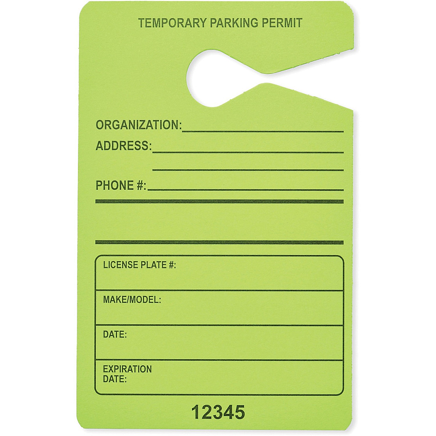 Tatco Information Sign 3.5" Width x 5.5" Height - Rectangular Shape - Hanging - Fluorescent Green - 50 / Pack (21600)