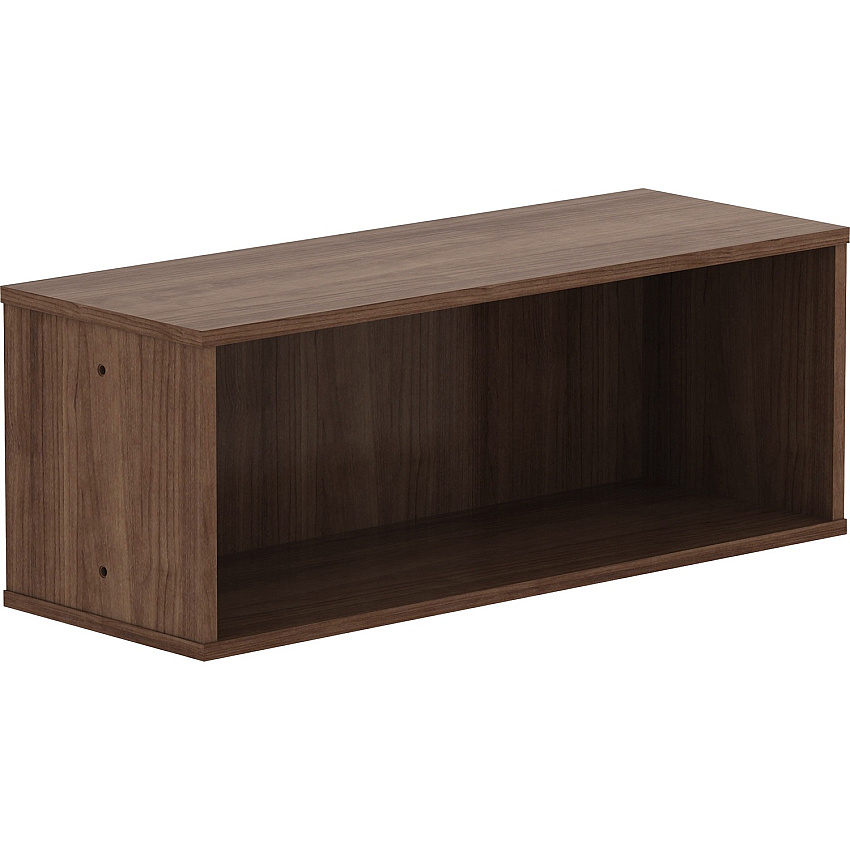 Lorell Panel System Open Storage Cabinet 12.1" Height x 32.5" Width x 11.8" Depth - Walnut - Laminate - 1 Each (LLR90280)