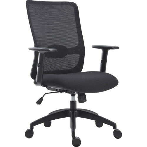 Lorell SOHO Collection Lifting Armrest Staff Chair (54865)