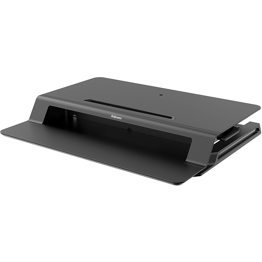 Fellowes Lotus&trade; LT Sit-Stand 4.38" Height x 31.50" Width x 24" Depth - Desktop - Black (8215001)