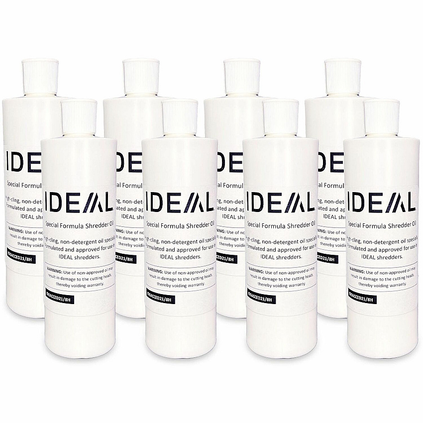 ideal. IDEACCED21/8H Shredder Oil 3 quart - White - 8 / Carton (IDEACCED218H)