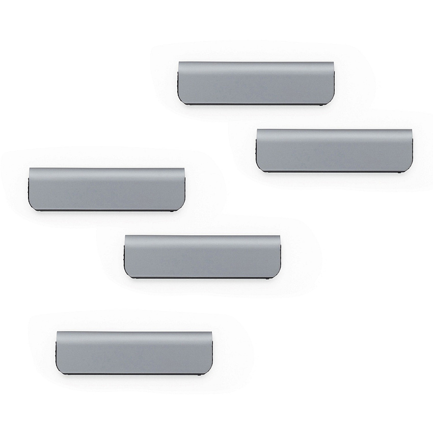 DURABLE DURAFIX Clip 2.4" Width - for Notes, Door, Reminder, Glass, Refrigerator, Cabinet, Appointment, Reminder - Residue-free, Easy to Use - Silver - 10 / Pack (470523)