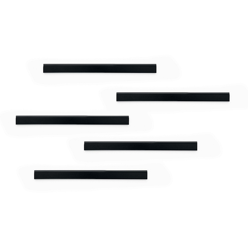 DURABLE Magnetic Strip Hanging Rail Black - 10 / Pack (470601)