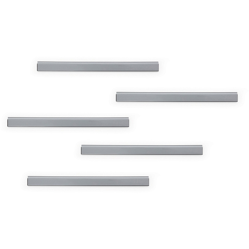DURABLE Magnetic Strip Hanging Rail Silver - 10 / Pack (470623)