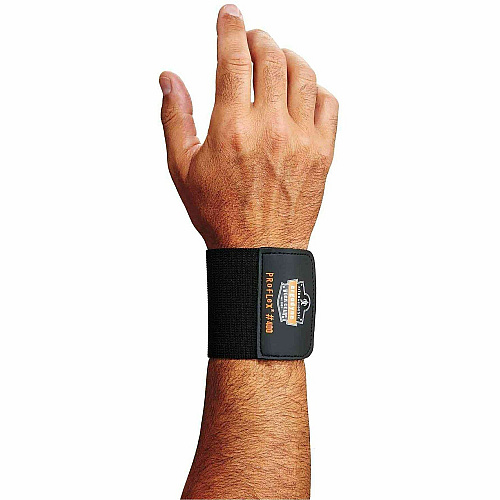 Ergodyne ProFlex 400 Universal Wrist Wrap Black - Woven, Elastic (72102)