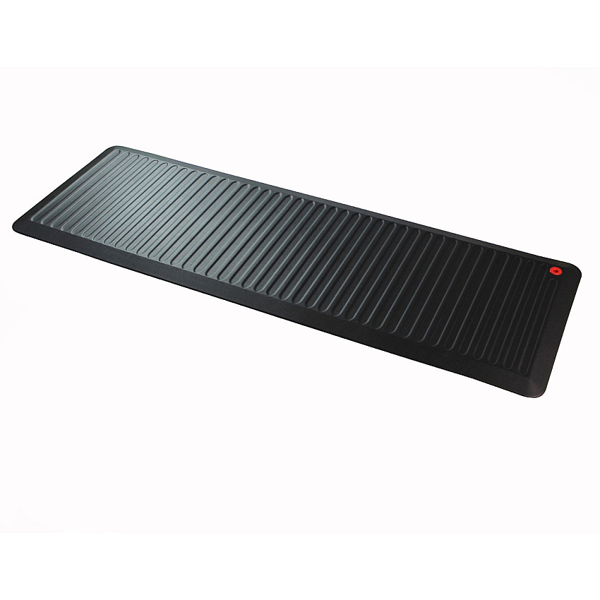 Floortex 6000X Extra-Long Active Anti-Fatigue Mat Counter, Stand-up Desk, Workstation, Reception - 67" Width x 23" Depth x 0.900" Thickness - Rectangular - Polyurethane - Black - 1 Each (FCA2471XVBK)