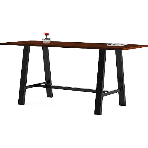 KFI Midtown 36x96x41 HPL Top Table Maple Rectangle Top - Cross Beam Base - 96" Table Top Length x 36" Table Top Width - 41" Height - Assembly Required - High Pressure Laminate (HPL) Top Material - 1 Each (3696MT41M)