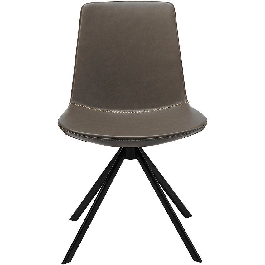 KFI Zoso Faux Leather Stitched Guest Chair Gray Seat Color - Faux Leather, High Density Foam (HDF) Seat Material - Gray Back Color - Faux Leather, High Density Foam (HDF) Back Material - Powder Coated, Black Frame Color - Carbon Steel Frame Mat (6700GREY)