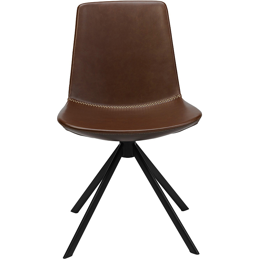 KFI Zoso Faux Leather Stitched Guest Chair Toffee Seat Color - Faux Leather, High Density Foam (HDF) Seat Material - Toffee Back Color - Faux Leather, High Density Foam (HDF) Back Material - Powder Coated, Black Frame Color - Carbon Steel Fra (6700TOFFEE)