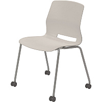 KFI Swey Armless Multipurpose Stool Moonbeam Seat Color - Polypropylene Seat Material - Moonbeam Back Color - Polypropylene Back Material - Silver Frame Color - Stainless Steel Frame Material - Four-legged Base - 1 Each (CS2700P45)