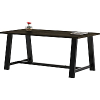 KFI 36x72" Solid Wood Top Midtown Table Espresso Rectangle Top - 72" Table Top Length x 36" Table Top Width - 30" Height - Assembly Required - Poplar Wood Top Material - 1 Each (T3672BMTLFTE)