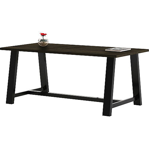 KFI 36x72" Solid Wood Top Midtown Table Espresso Rectangle Top - 72" Table Top Length x 36" Table Top Width - 30" Height - Assembly Required - Poplar Wood Top Material - 1 Each (T3672BMTLFTE)
