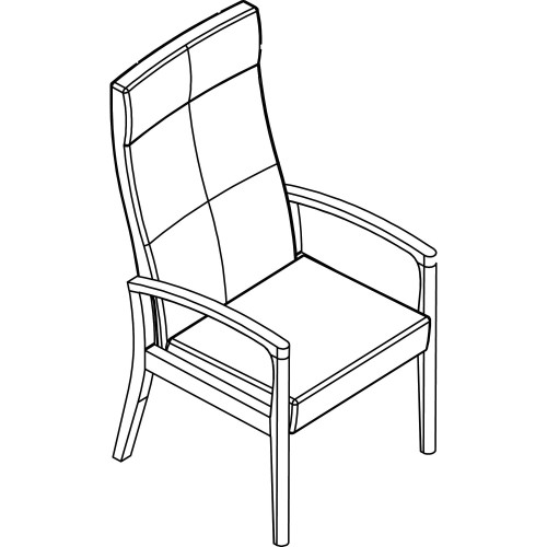 Arold Sencha High-back Patient Chair (HEPHW4L924)