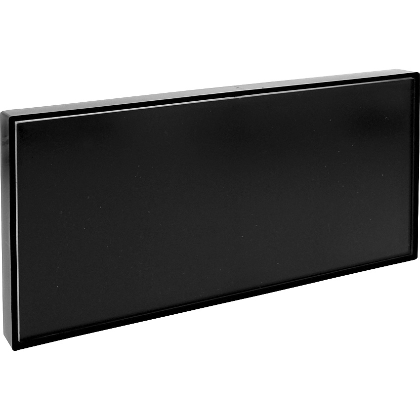 Lorell Snap Plate Architectural Sign 8" Width x 4" Height x 8" Depth - Rectangular Shape - Surface-mountable - Easy Readability, Injection-molded, Easy to Use - Plastic - Black - 1 Each (LLR02648)