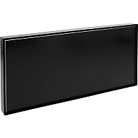 Lorell Snap Plate Architectural Sign 12" Width x 6" Height x 12" Depth - Rectangular Shape - Surface-mountable - Easy Readability, Injection-molded, Easy to Use - Plastic - Black - 1 Each (LLR02650)