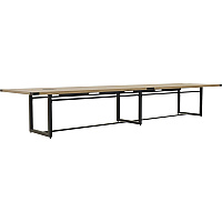 Mayline Mirella 16' Sitting-Height Conference Tables 1.6" Thickness Table Top, 29.5" Height x 16 ft Width x 47.3" Depth - Finish: Sand Dune - 1 Each (MRS16SDD)