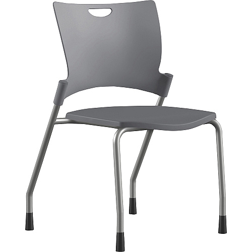 9 to 5 Seating Bella Plastic Seat Stack Chair Dove Seat Color - Thermoplastic Seat Material - Dove Gray Back Color - Thermoplastic Back Material - Silver Frame Color - Four-legged Base - 1 Each (1310A00SFP14)