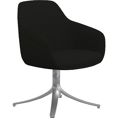 9 to 5 Seating Lilly Swivel Base Fabric Lounge Chair Onyx Seat Color - Fabric, Foam Seat Material - Onyx Back Color - Fabric, Foam Back Material - 1 Each (9134GTSFON)