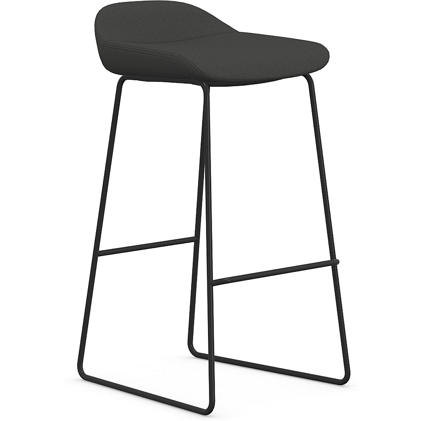 9 to 5 Seating Lilly Lounge Bar Stool Gray Seat Color - Gray Back Color - Fabric, Foam Back Material - Sled Base - 1 Each (9165STSFDO)