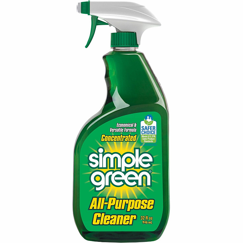 Simple Green All-Purpose Concentrated Cleaner For School, Government Facilities, University - Concentrate - Liquid - 32 fl oz (1 quart) - Original Scent - Non-abrasive, Non-flammable - Green - 12 / Carton (13033CT)