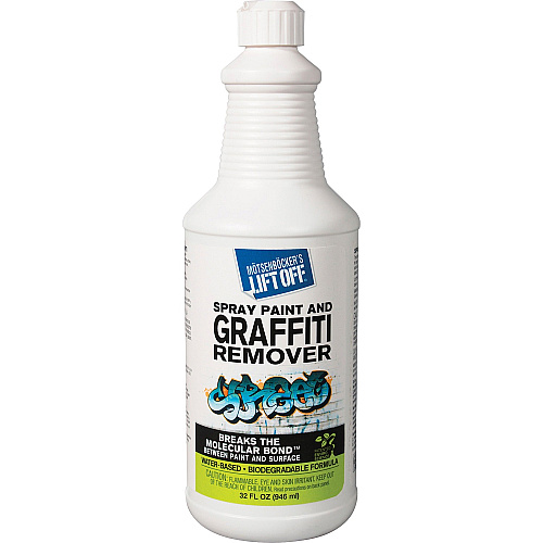 Motsenbockers Lift Off Mötsenböcker's Lift Off Spray Paint/Graffiti Remover (4 32 fl oz (1 quart) - Environmentally Friendly, Water Based - White - 1 Each 1103)