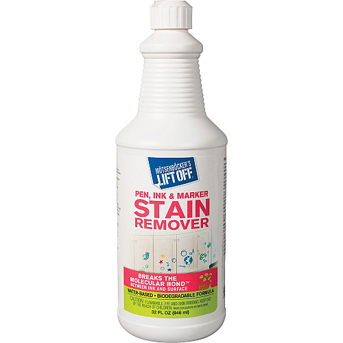 Motsenbockers Lift Off Mötsenböcker's Lift Off Pen/Ink/Marker Stain Remover (4 32 fl oz (1 quart) - Environmentally Friendly, Water Based, Color Safe - White - 1 Each 0903)