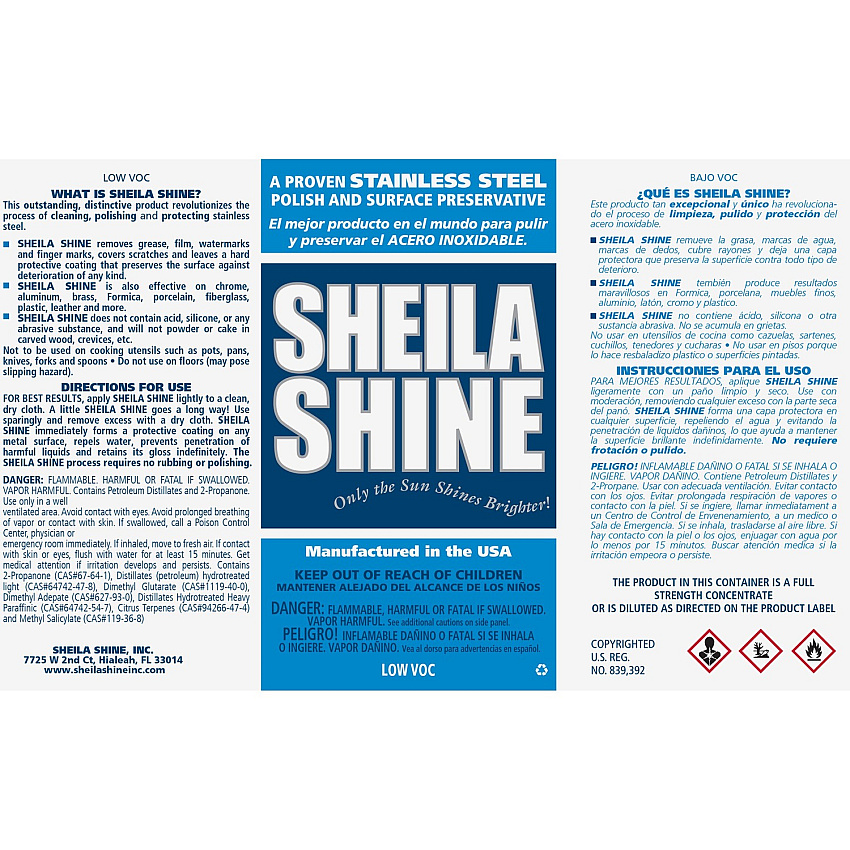 Sheila Shine Self-adhesive Container Labels 1 19/64" Height x 6 3/5" Width x 9 3/5" Length - Rectangle - White, Blue - 100 / Pack (SCALABELS)