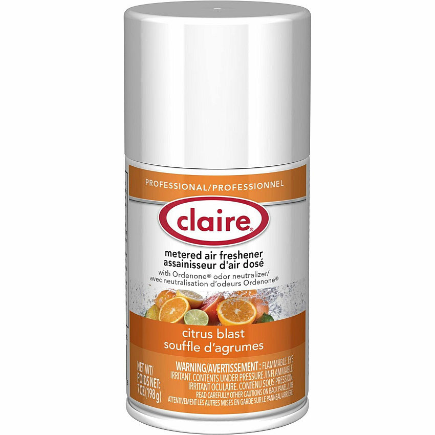 Claire Citrus Blast Metered Aerosol Aerosol - 330 Sq. ft. - 10 fl oz (0.3 quart) - Citrus Blast - 30 Day - 1 Each (CL112)