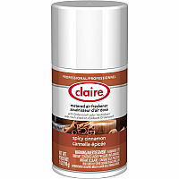 Claire Spicy Cinnamon Metered Air Freshener Aerosol - 330 Sq. ft. - 10 fl oz (0.3 quart) - Spicy Cinnamon - 30 Day - 1 Each (CL122)
