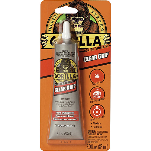 Gorilla Glue Gorilla Clear Grip Contact Adhesive 3 fl oz - Clear - 1 Each (8040001)