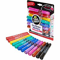 Crayola Take Note! Dry Erase Markers Chisel Marker Point - Erasable - Assorted Ink - 12 / Pack (586545)
