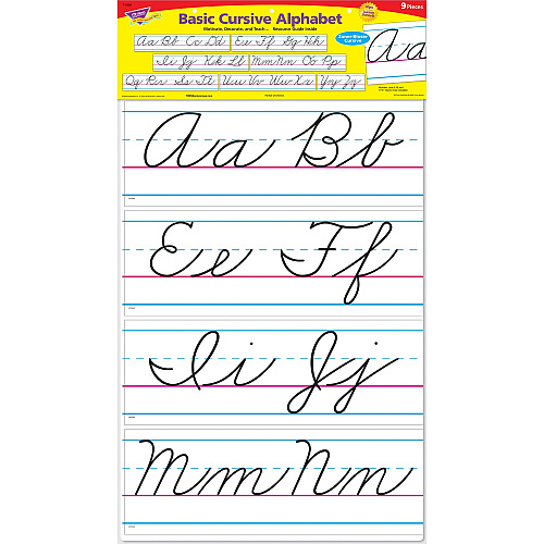 Trend Basic Alphabet Bulletin Board Set Learning Theme/Subject - 7 x Letter, Numbers Shape - Reusable, Durable - Multicolor, White - Paper - 1 / Pack (1859)