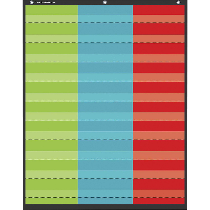 Teacher Created Resources 3 Column Pocket Chart Theme/Subject: Learning - 1 Each (20324)