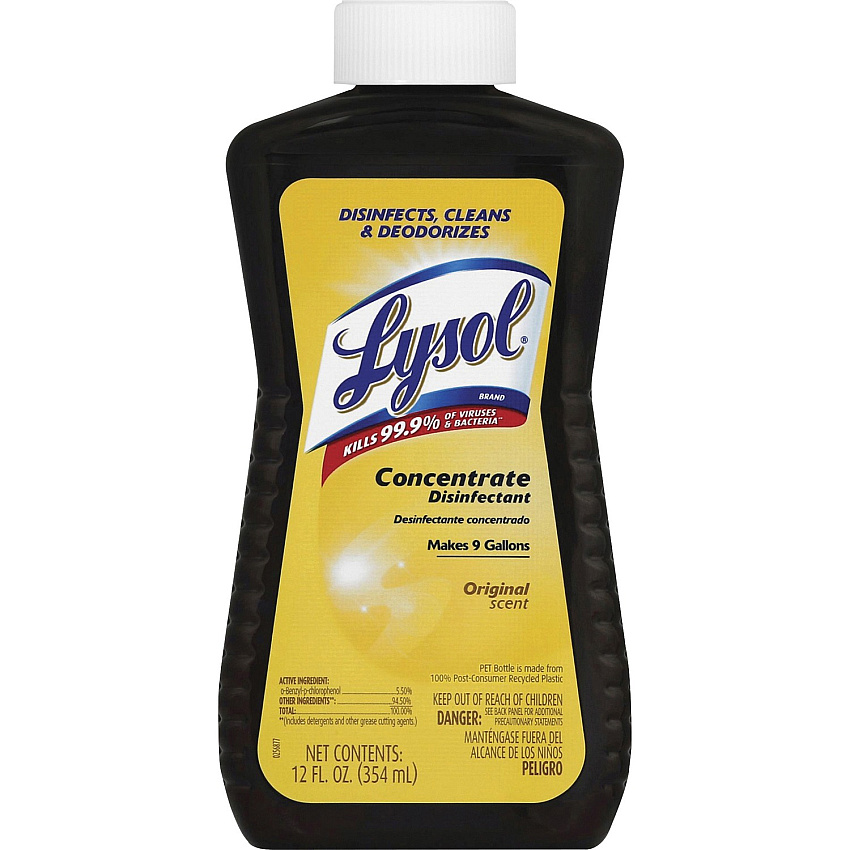 Lysol Concentrate Disinfectant Concentrate - 12 fl oz (0.4 quart) - Deodorize - Red - 1 Each (77500)