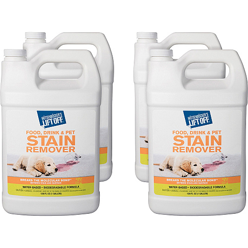 Motsenbockers Lift Off Mötsenböcker's Lift Off Food/Drink/Pet Stain Remover (4 128 fl oz (4 quart) - Environmentally Friendly - White Bottle - 4 / Carton 0601CT)