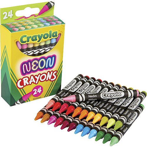 Crayola Neon Crayons Neon - 24 / Pack (523410)