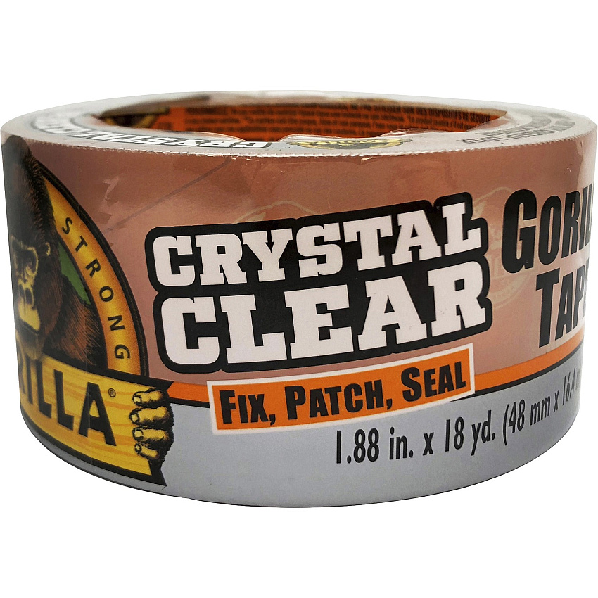 Gorilla Glue Gorilla Crystal Clear Tape 18 yd Length x 1.88" Width - Clear - 1 Each (6060002)