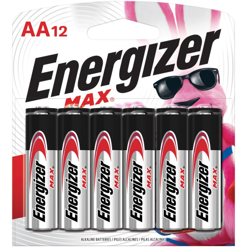 Energizer MAX AA Alkaline Batteries (E91BW12EMCT)