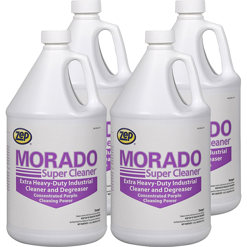 Zep Morado Super Cleaner Concentrate - 128 fl oz (4 quart) - Purple, Clear - 4 / Carton (85624CT)