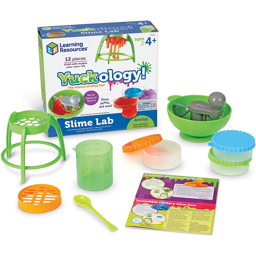 Learning Resources Yuckology! Slime Lab Theme/Subject: Learning - Skill Learning: Science, Technology, Mathematics, Engineering, Science Experiment - 4-8 Year - 1 / Set (LER2944)