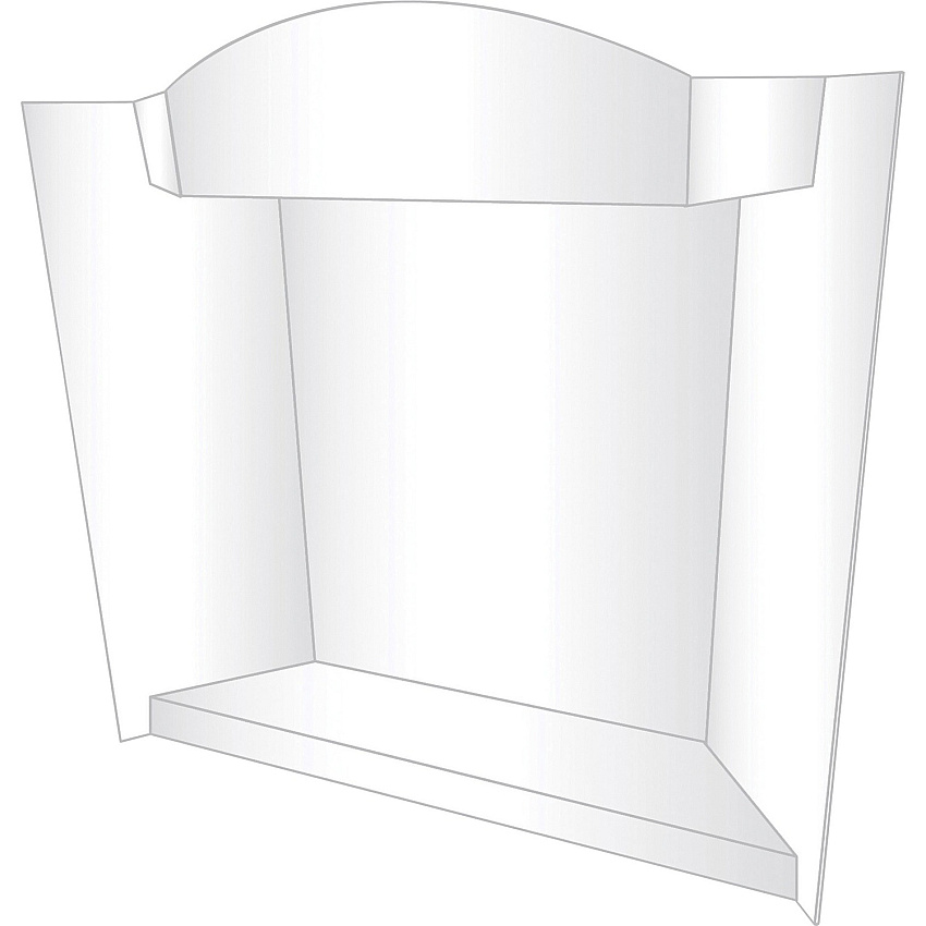 FranklinCovey Geographics RoyalBrites 3-D Display Board 39" Board Height x 48" Board Width x 0.40" Board Depth - Corrugated, Lightweight, Eco-friendly, Tri-fold, Shelf, Portable, Smooth, Durable - 12 / Carton (27143)