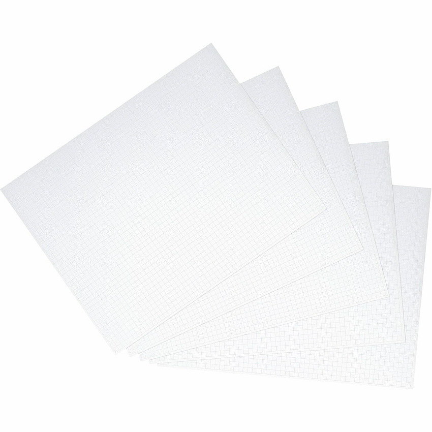 UCreate Faint 1/2" Grid Foam Board Chart, Wood, Graph, Decoration, Home, Art, Office, Craft, School Project, Mounting, Display, ... - 22" Width x 187.5 mil Thickness x 28" Length - 5 / Carton - White - Foam, Polystyrene (CAR90330K)