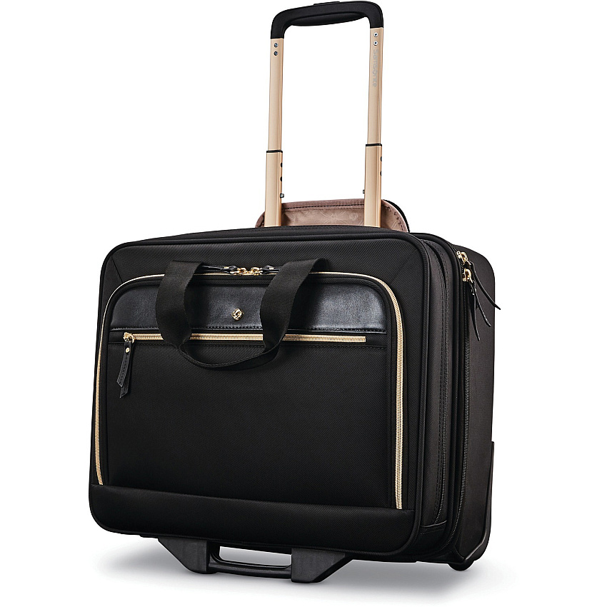 Samsonite Travel/Luggage Case for 9.7" to 15.6" Notebook - Black Water Resistant - Handle - 15.3" Height x 8" Width - 1 Each (1281661041)