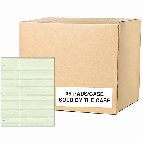 Roaring Spring Law Ruled Gummed Glue Top Legal Pads 50 Sheets - 100 Pages - Printed - Glued - Both Side Ruling Surface - Legal Ruled Red Margin - 3 Hole(s) - 15 lb Basis Weight - 56 g/m² Grammage - 11" x 8 1/2" Sheet Size - 0.25" Height x 8 (95134CS)