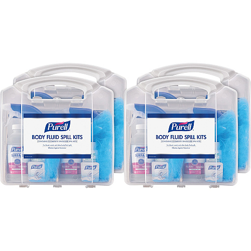 PURELL&reg; Body Fluid Spill Kit White, Clear - 8 / Carton (384108CLMSCT)