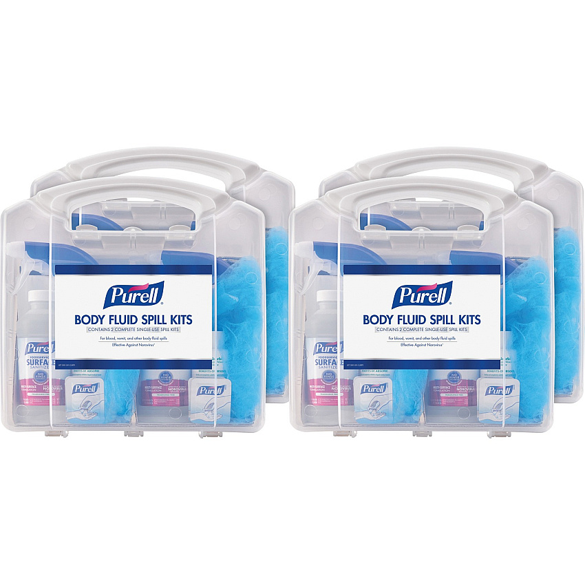 PURELL&reg; Body Fluid Spill Kit White, Clear - 8 / Carton (384108CLMSCT)